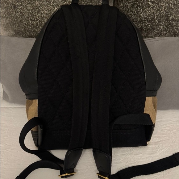 Burberry Checkered Black and Brown Backpack - Picture 2 of 4